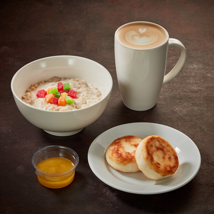 Завтрак с кашей и сырниками - Simple Coffee